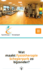 Mobile Screenshot of fysiotherapiescheperpark.nl